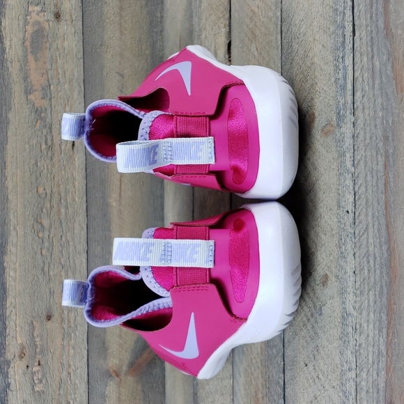 Nike Flex Runner (GS) Youth Girls 7 Women's 9 Slip On Sneakers Fireberry - Picture 4 of 9